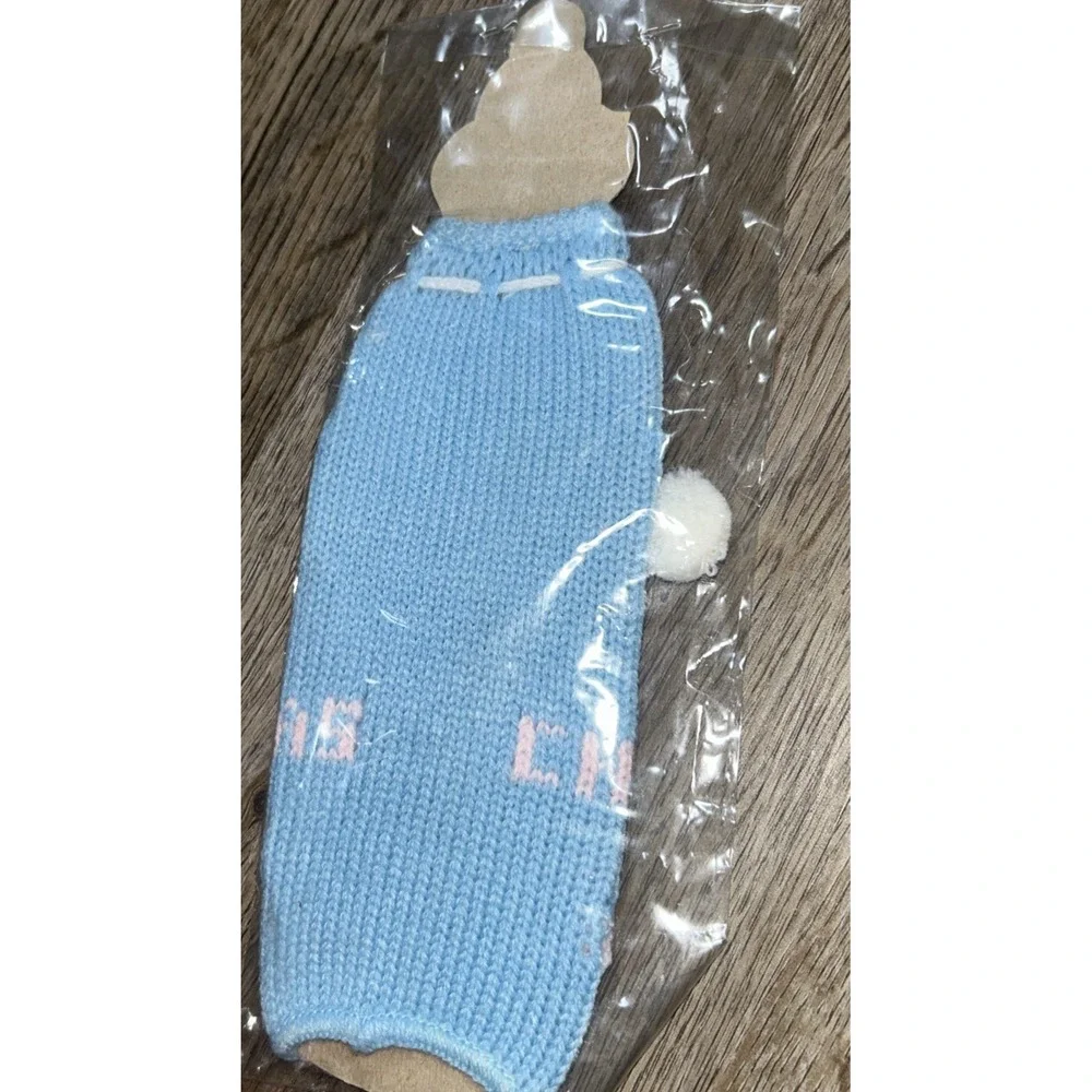 1986 Enesco Babys First Christams Baby Bottle‎ Sewn Cover